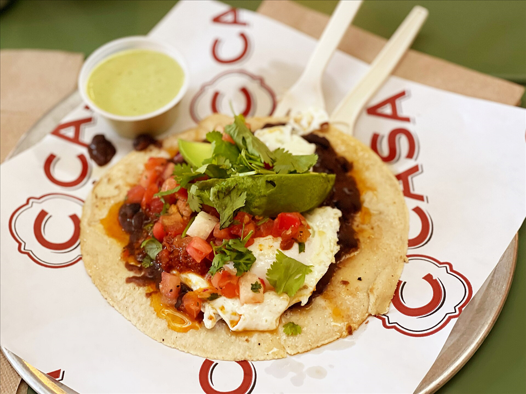 Taco Sarapan Bayam